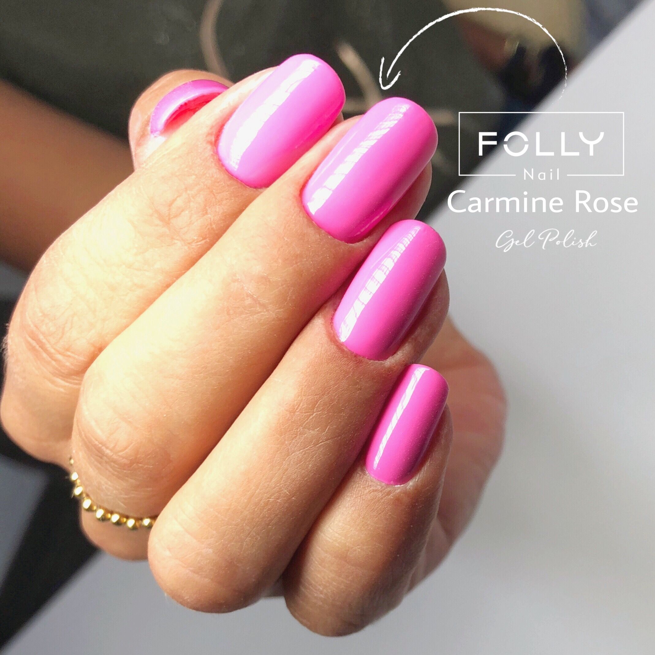 Lakier hybrydowy Carmine Rose, 10ml